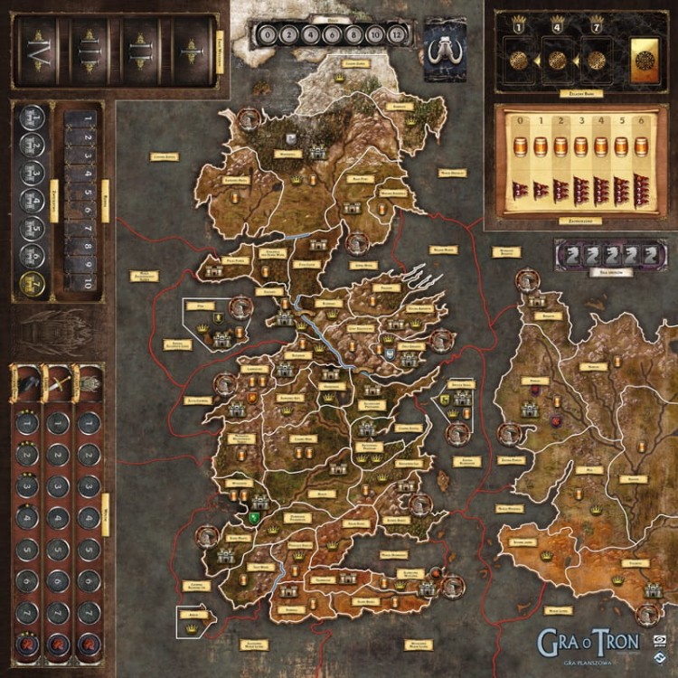 Gra o Tron + Matka Smoków mata do gry