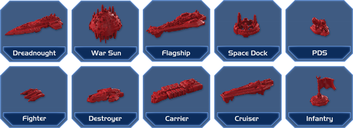 Twilight Imperium: Świt Nowej Ery statki