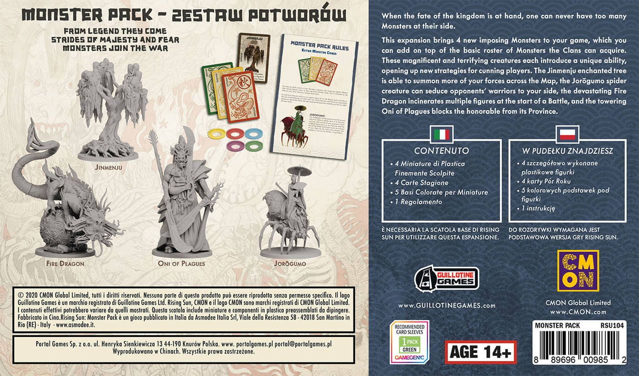 Rising Sun: Zestaw Potworów (dodatek) zawartość